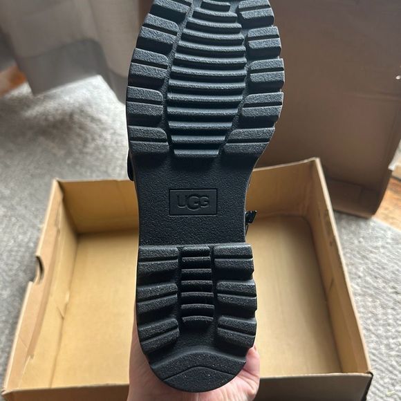 UGG Noe Leather Combat Boots - Size 8 - Picture 7 of 9